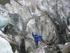 Shannon on the glacier