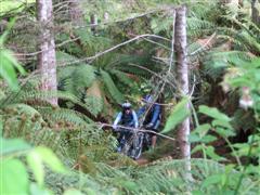 Shannon on the Diamondback single track