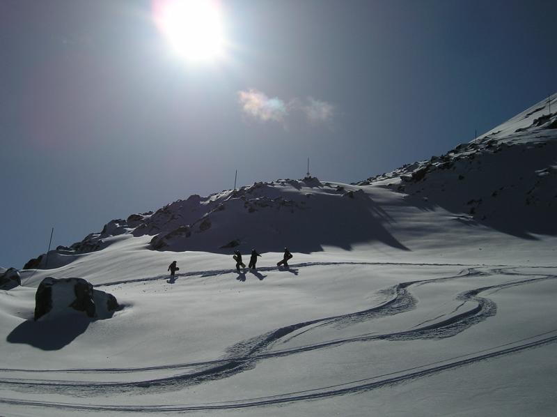 hiking the glacier